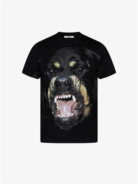 givenchy t-shirt dog|givenchy crew neck rottweiler.